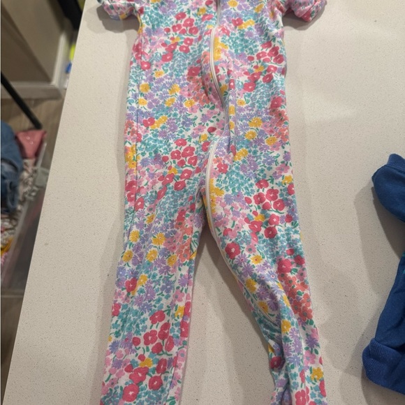 Floral Baby Onesie with Zipper - Picture 2 of 2